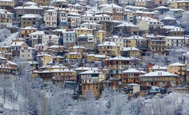 Χωριό χιόνι